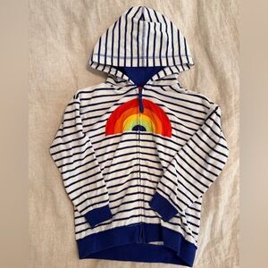 Hanna Andersson Striped Terry Hoodie size 120 / 6-7